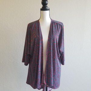 LulaRoe Lindsay Kimono paisley print